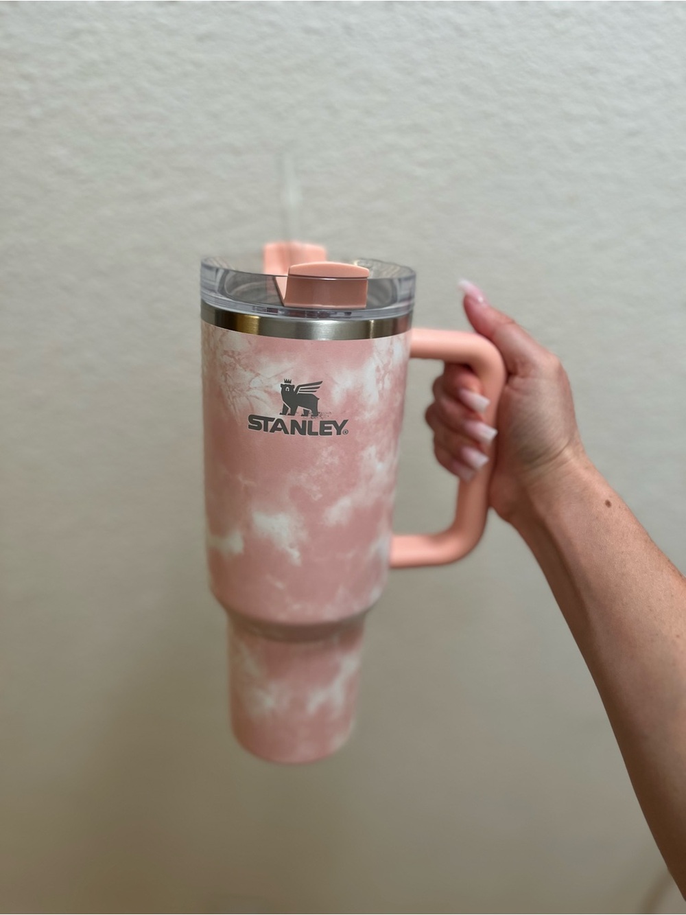 Tie dye peach Stanley tumbler 40 oz